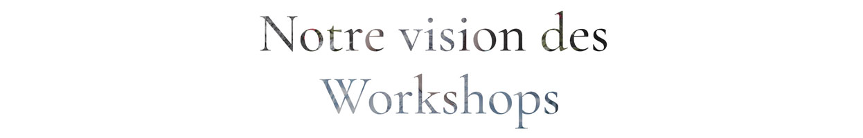 Notre vision des Workshops